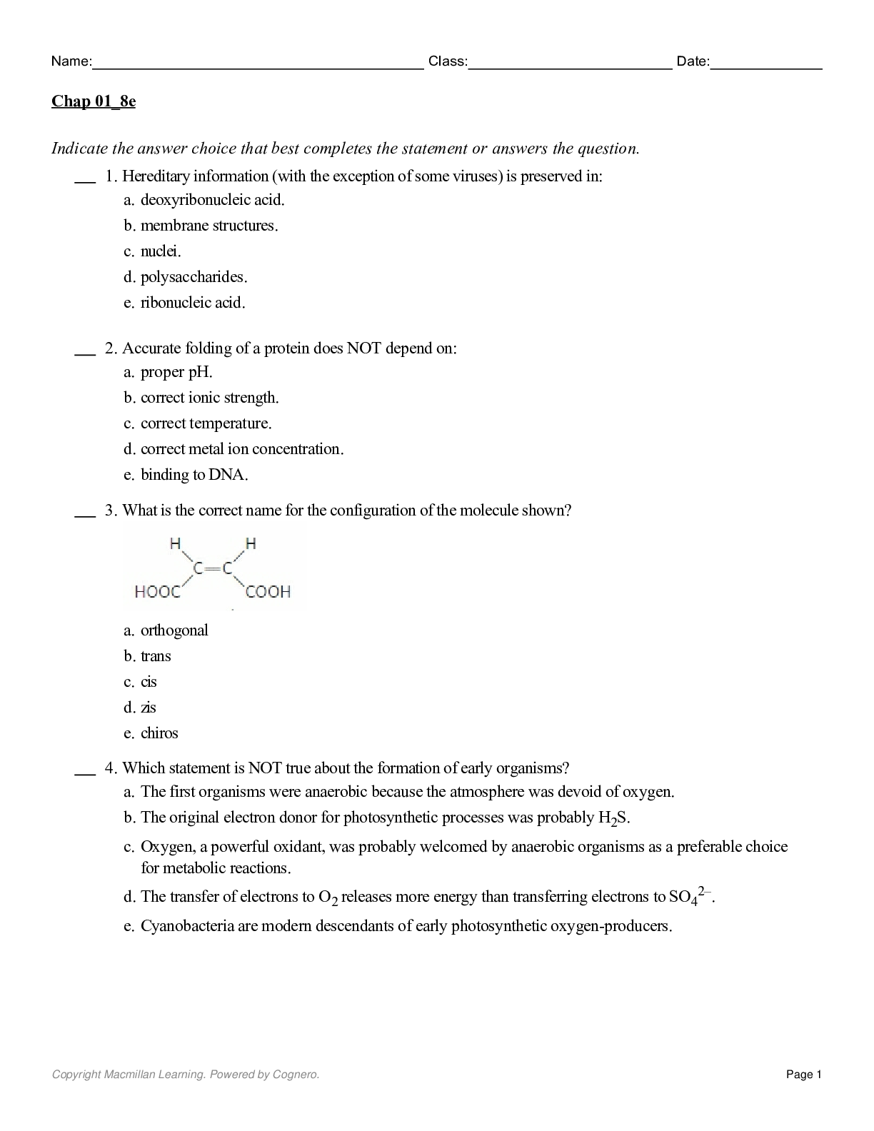 Lehninger Principles of Biochemistry,8th Edition by David Nelson; Michael Cox TEST BANK
